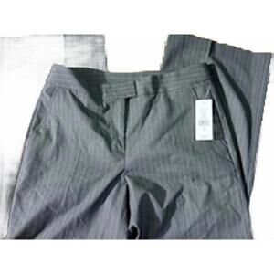 JM Studio Women's Dress Pants Size 6‎ Black Charcoal Pinstripe  NEW NWT